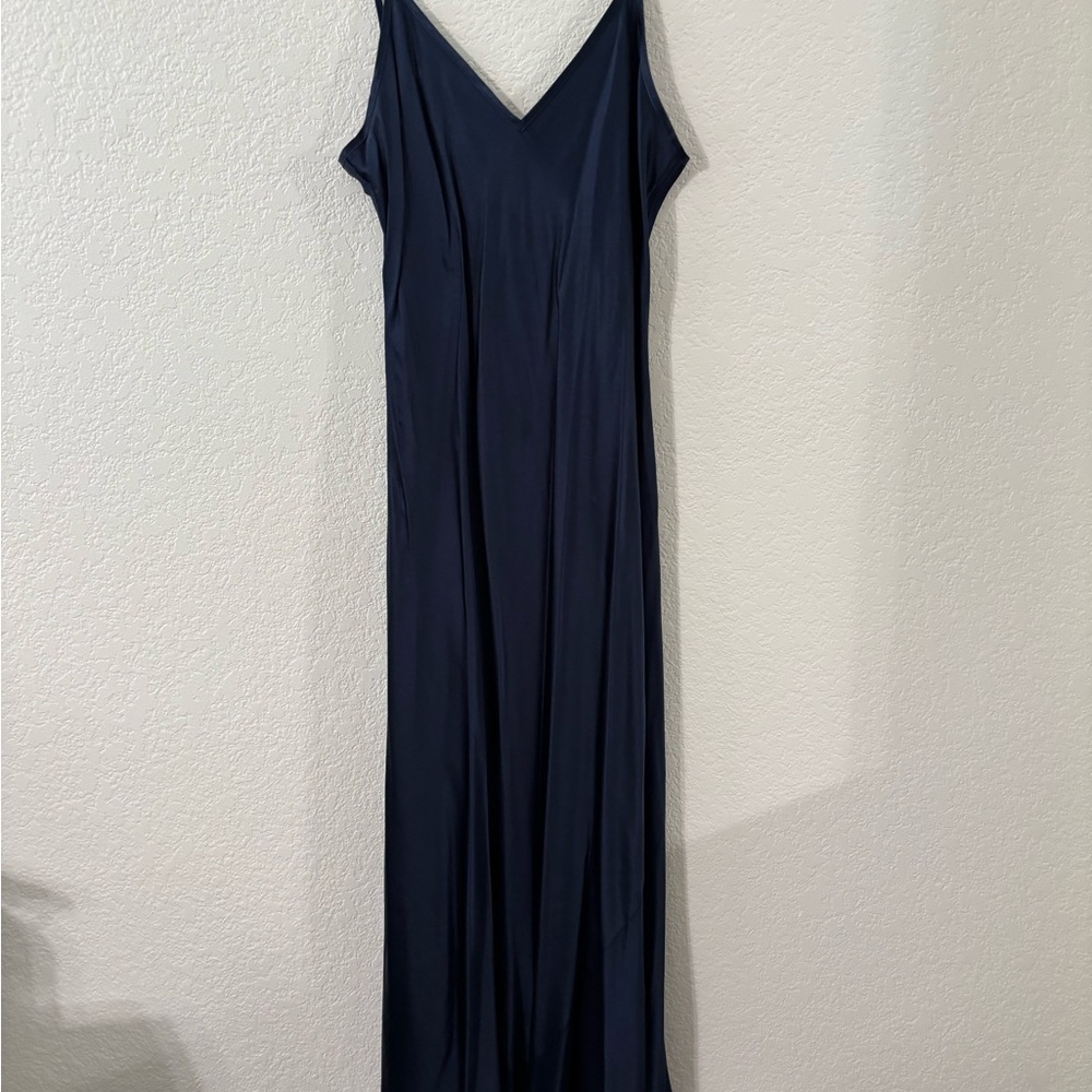 Elegant Navy Blue Maxi Dress